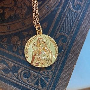 Gold Sacred Heart Necklace
